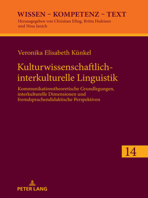 cover image of Kulturwissenschaftlich-interkulturelle Linguistik